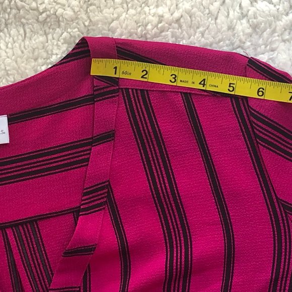 Kim Rogers Curvy, Long Sleeve Blouse V-Neck  Women's  Zip Front,  Size 2XL, - Picture 8 of 15